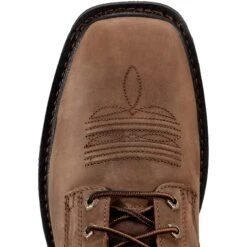 Ariat® Men's Cascade Wide Square Toe Alamo Brown Work Boots 10011917 -Western Cowboy Equipment 10011917 toe