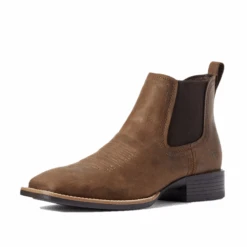 Ariat® Men's Booker Ultra Distressed Tan Square Toe Boots 10031452 -Western Cowboy Equipment 10031452a