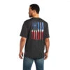 Ariat® Men's Charger Vertical Flag Graphic Charcoal T-Shirt 10040632 -Western Cowboy Equipment 10040632 back 1fb0fc70 c2ac 46c4 9d14 7469307a78c6