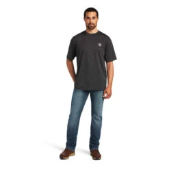 Ariat® Men's Charger Vertical Flag Graphic Charcoal T-Shirt 10040632 -Western Cowboy Equipment 10040632 full 06f7715a 85c8 4cf7 874e 10f0f0edf70d