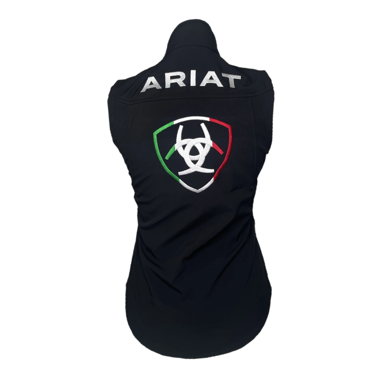 Ariat® Ladies Mexico New Team Red & Black Softshell Vest 10043952 2 Ariat® Ladies Mexico New Team Red & Black Softshell Vest 10043952