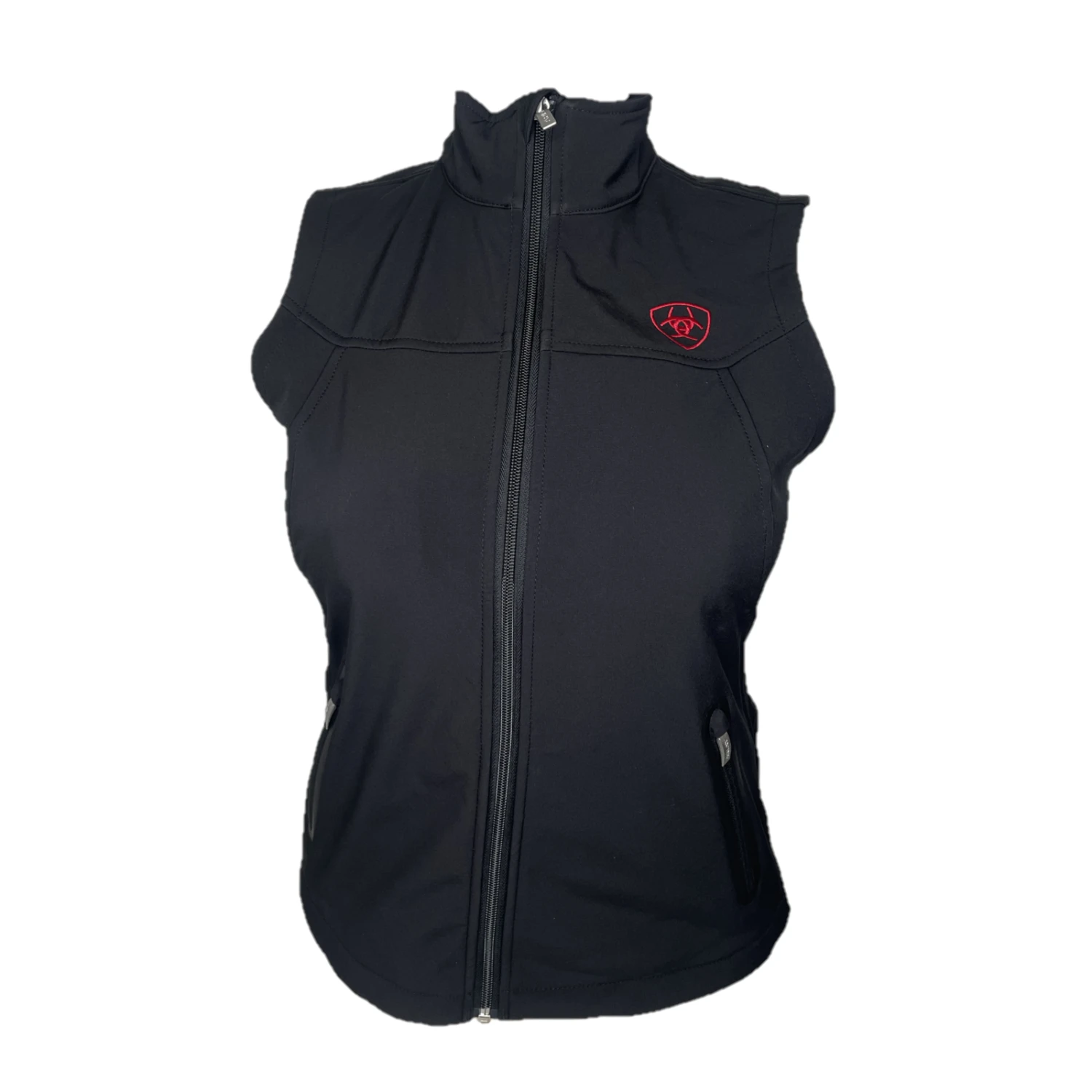 Ariat® Ladies Mexico New Team Red & Black Softshell Vest 10043952 3 Ariat® Ladies Mexico New Team Red & Black Softshell Vest 10043952 - Image 2