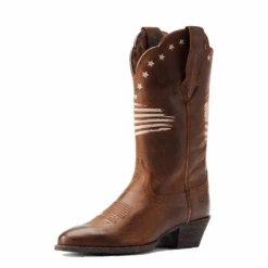 Ariat® Ladies Heritage Liberty Stretch Fit Sassy Brown Boots 10044541 -Western Cowboy Equipment 10044541a