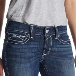 Ariat® Ladies R.E.A.L™ Low Rise Stretch Rosy Boot Cut Jeans 10018351 -Western Cowboy Equipment 57 73122046 b0a4 42ee 81ef 463cc5a9bedc