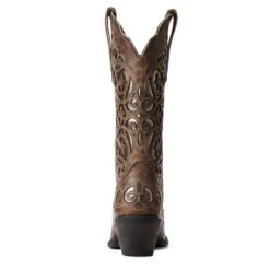 Ariat® Ladies Crackled Taupe & Gunmetal Divine Boots 10034110 -Western Cowboy Equipment F20 WMS WEST 10034110 heel