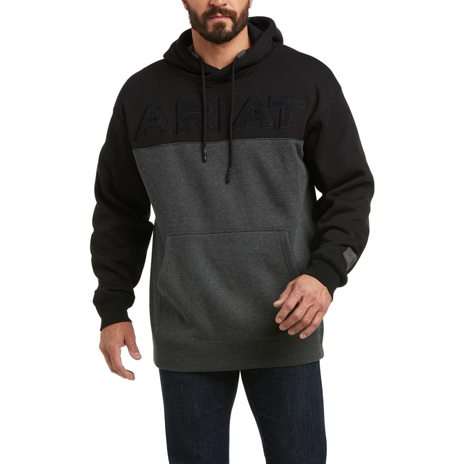 Ariat Men's Lifted Chenille Black Hoodie Sweatshirt 10037349 3 Ariat Men's Lifted Chenille Black Hoodie Sweatshirt 10037349