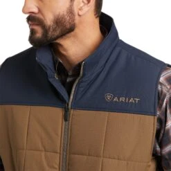 Ariat Men's Cirus Conceal Carry Insulated Cub Navy Vest 10037545 -Western Cowboy Equipment F21 MNS WEST 10037545 detail01 2