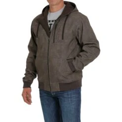 Cinch Men's Bonded Printed Brown Hooded Jacket MWJ1525002 -Western Cowboy Equipment MWJ15250021 3