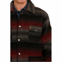Cinch® Men's Black Striped Frontier Coat MWJ1572001 -Western Cowboy Equipment MWJ1572001 3