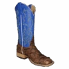 Horse Power Men's Pirarucu Cigar Matte Royal Blue Western Boots HP8007