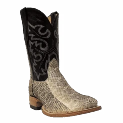 Cowtown Men's Exotic Rattlesnake Square Toe Western Boots Q715