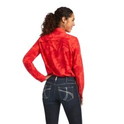 Ariat® Women's VentTEK™ Stretch Island Shadow Floral Print Shirt 10040584 -Western Cowboy Equipment S22 WMS WEST 10040584 back