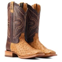 Ariat Men's Broncy Antique Saddle Full QuillSquare Toe Boots 10044419 15 Ariat Men's Broncy Antique Saddle Full QuillSquare Toe Boots 10044419 -Western Cowboy Equipment S23 MNS WEST 10044419 pair