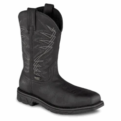 Irish Setter By Red Wing Marshall Black H20 Steel Toe Work Boots 83956