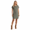 Panhandle Ladies Short Sleeve Popover Olive Dress WLWRD1RZIH -Western Cowboy Equipment jnkjkjhk